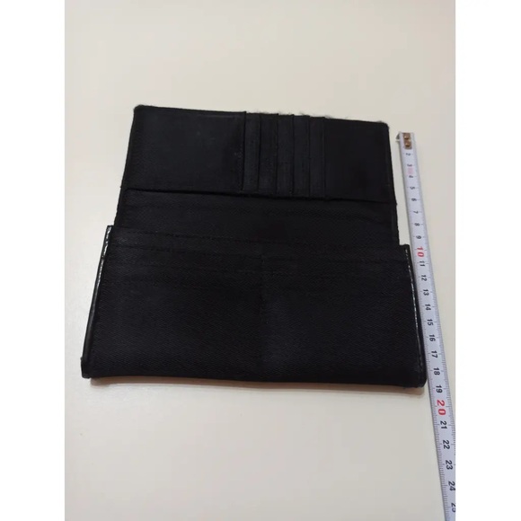 Vintage/Pre-Owned Giorgio Armani Parfums Long Black Wallet - Picture 2 of 8